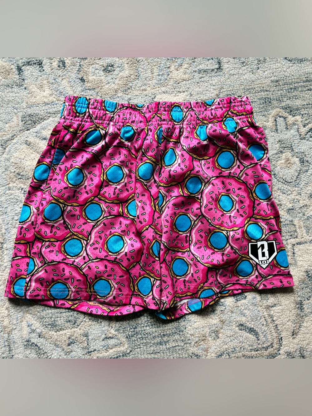 Baseball Lifestyle 101 Donut Shorts - Strawberry Pink & Blue